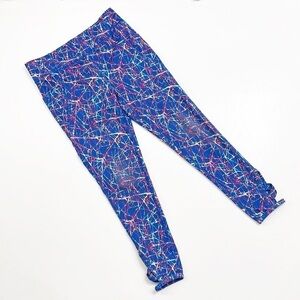 Athletic Works blue printed girls leggings